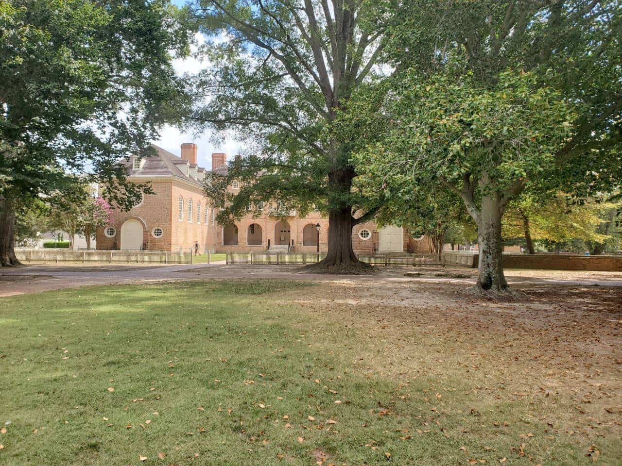 A yard in Colonial Williamsburg, Virginia.