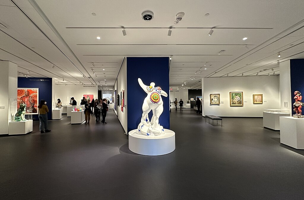 Artworks inside a museum in Washington DC.