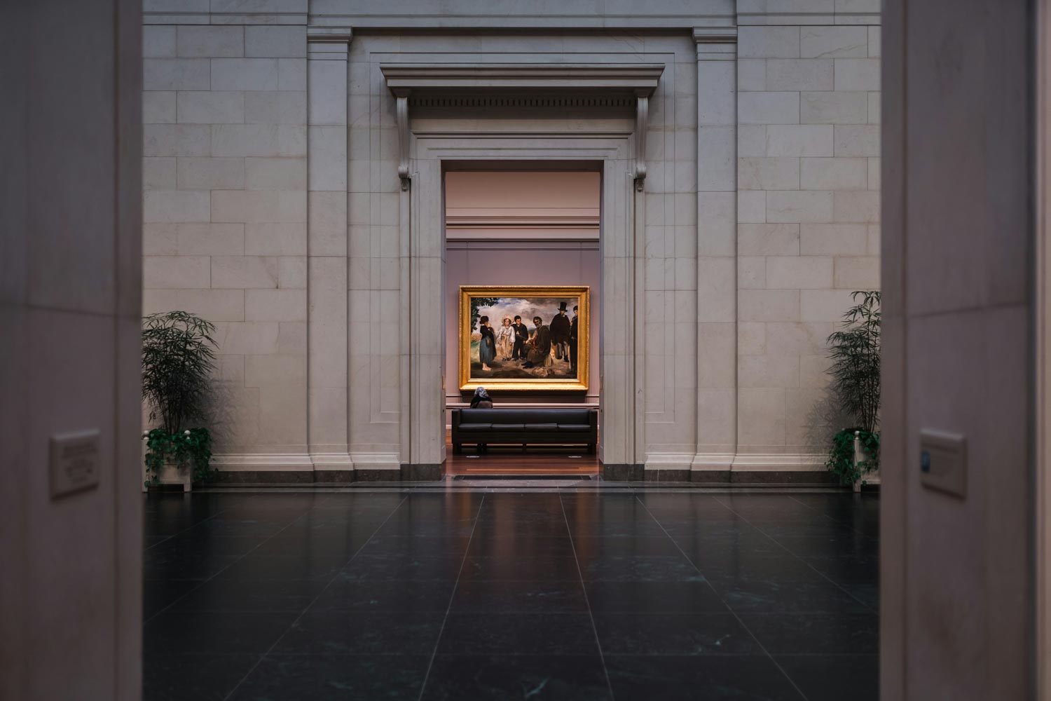 A framed artwork displayed at an art museum in Washington DC.