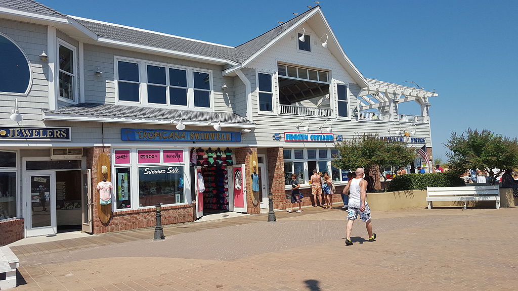 Shops near Bethany Beach in Delaware.