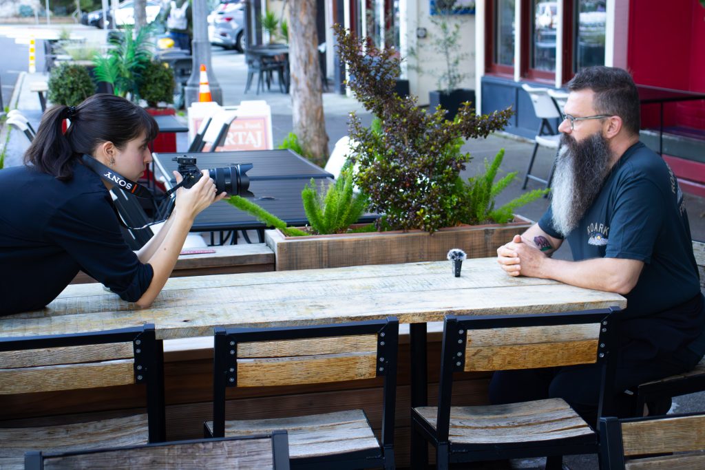 filming for sandrino in sausalito, ca