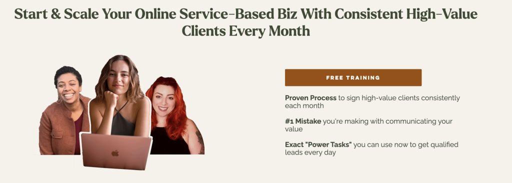 online biz academy free training screenshot