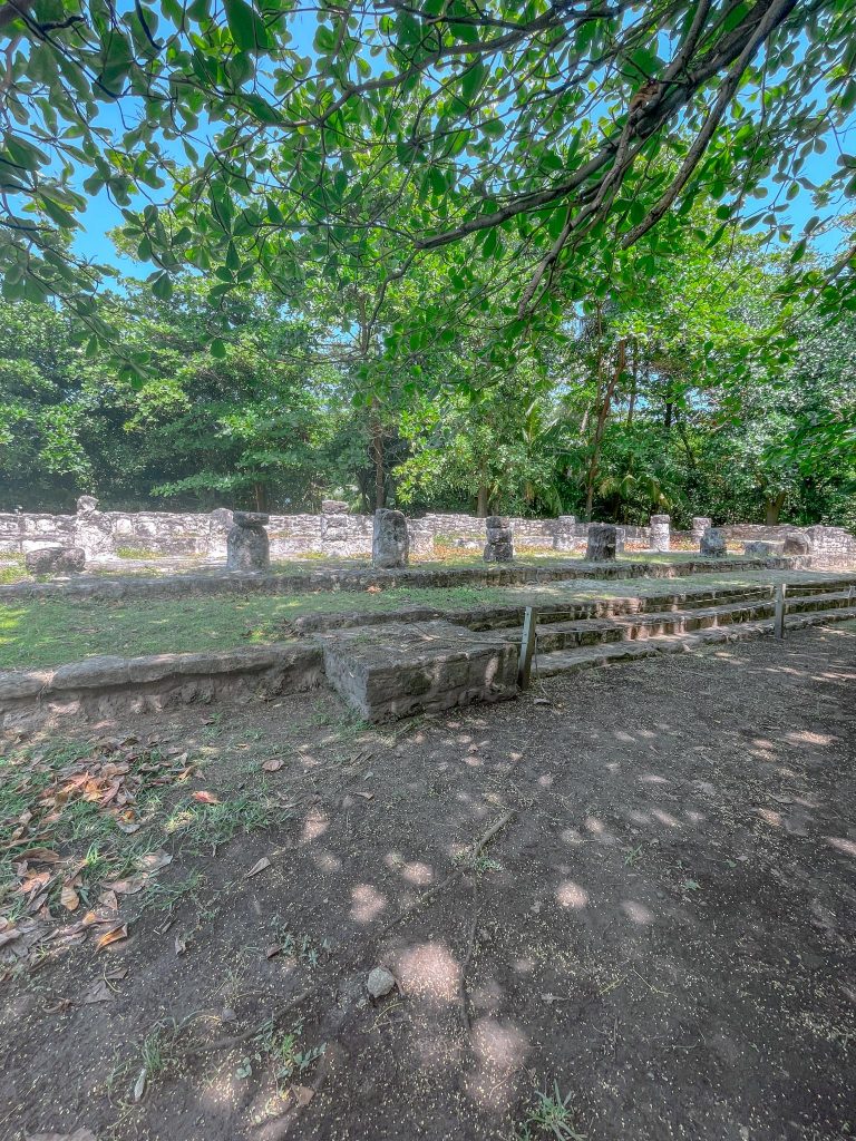mayan ruins in an archeological park