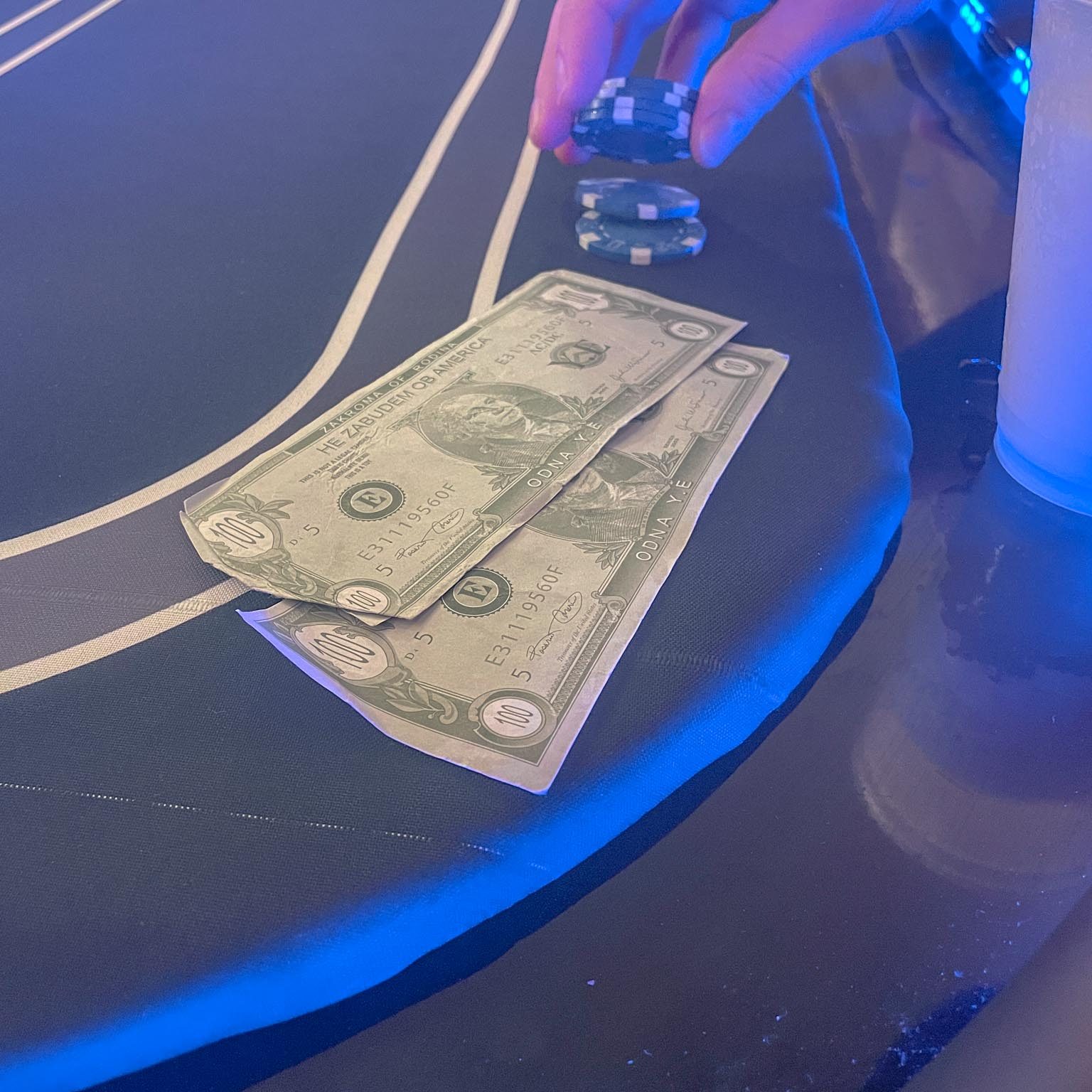 playing poker with fake money