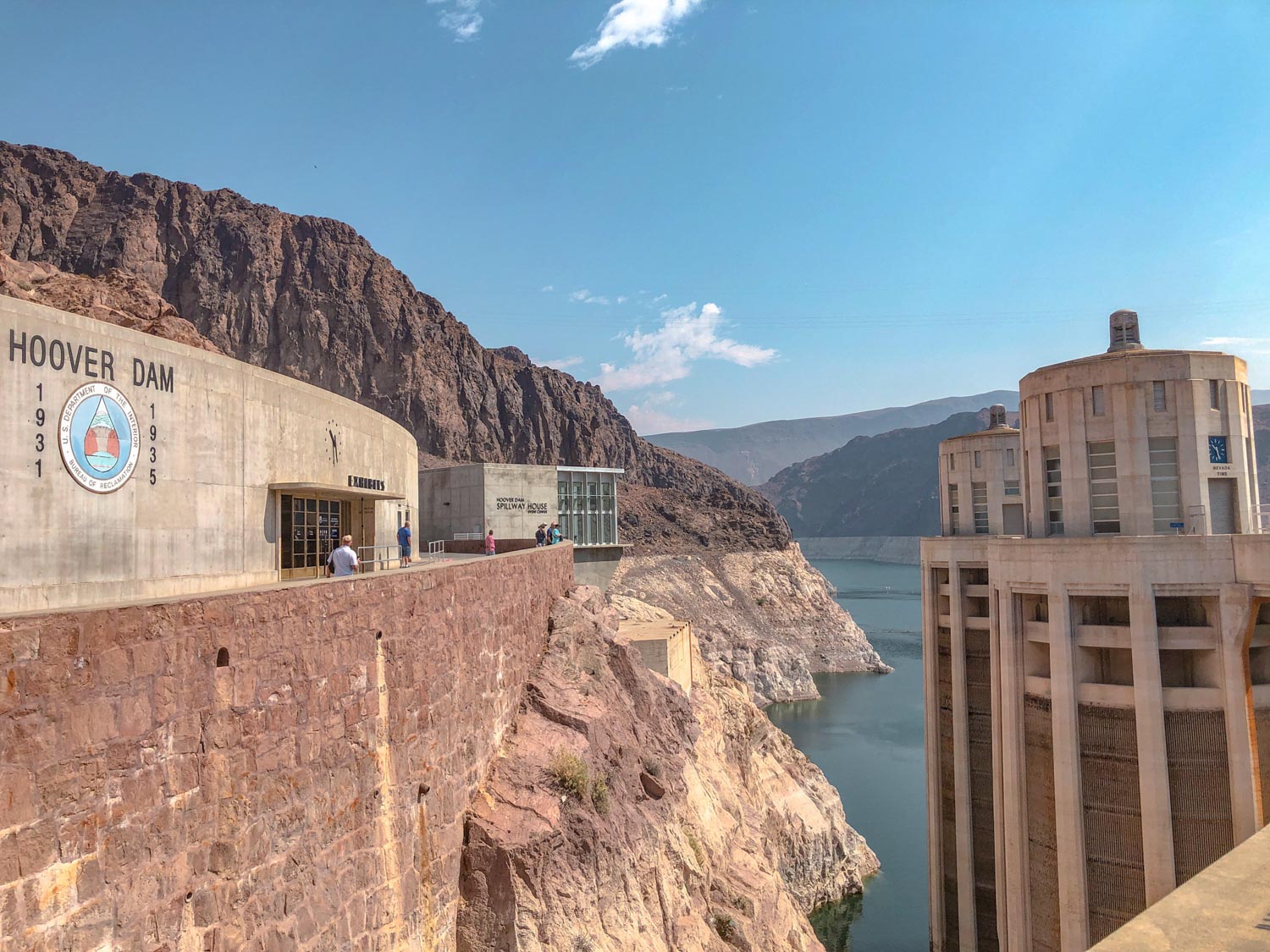 The entrance to Hoover Dam.