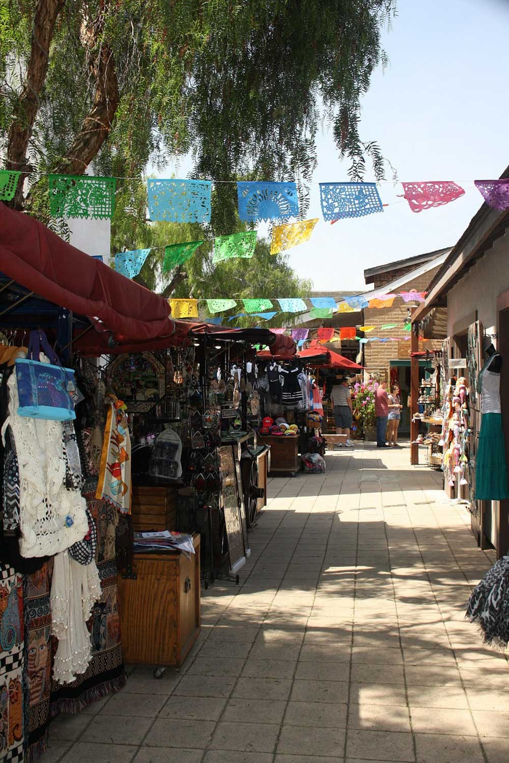 Artisan markets in Old Town, San Diego.