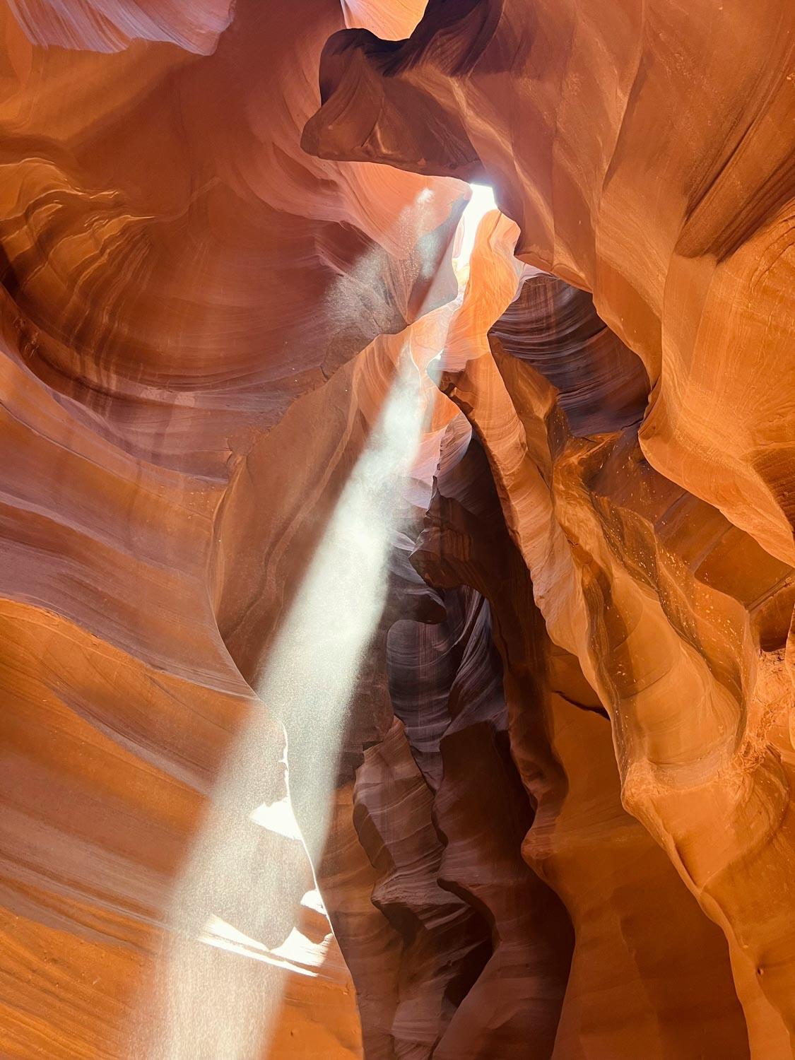 Antelope Canyon rock formations.