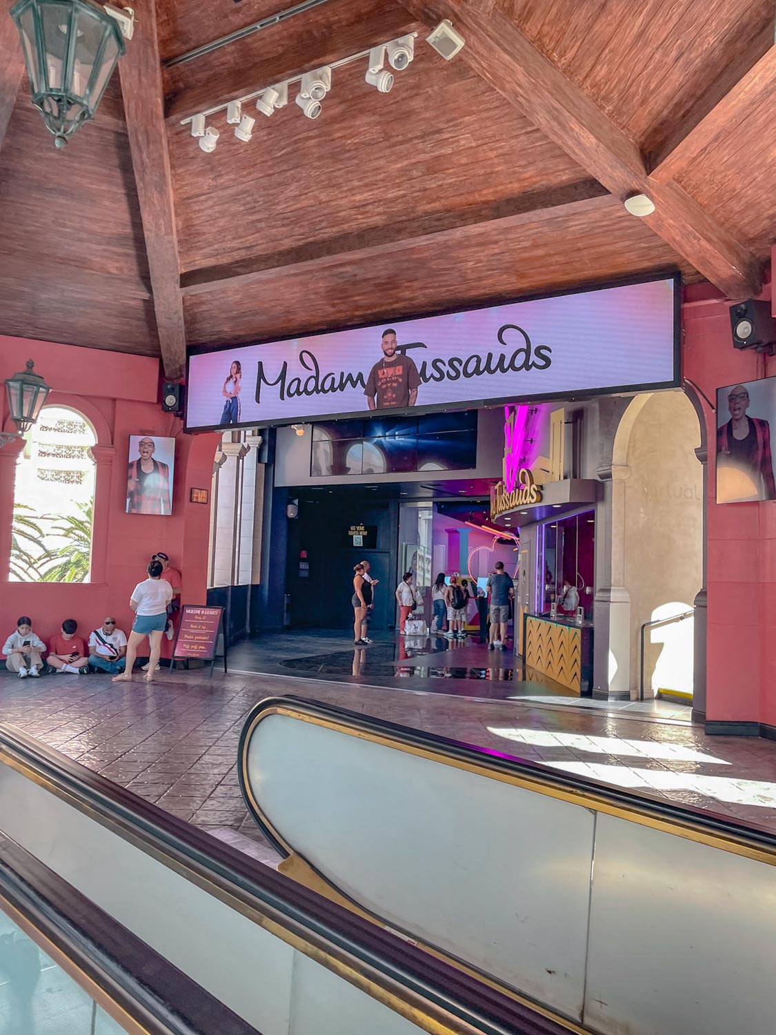 The entrance to the Madame Tussaud’s Wax Museum in Las Vegas.