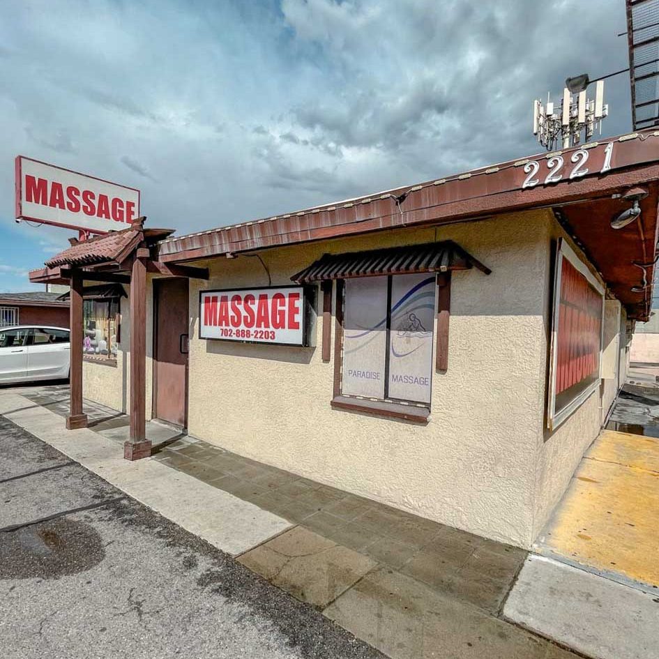 A small massage spa building.