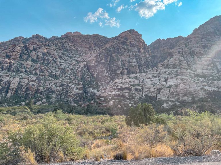 Red Rock Canyon peaks.