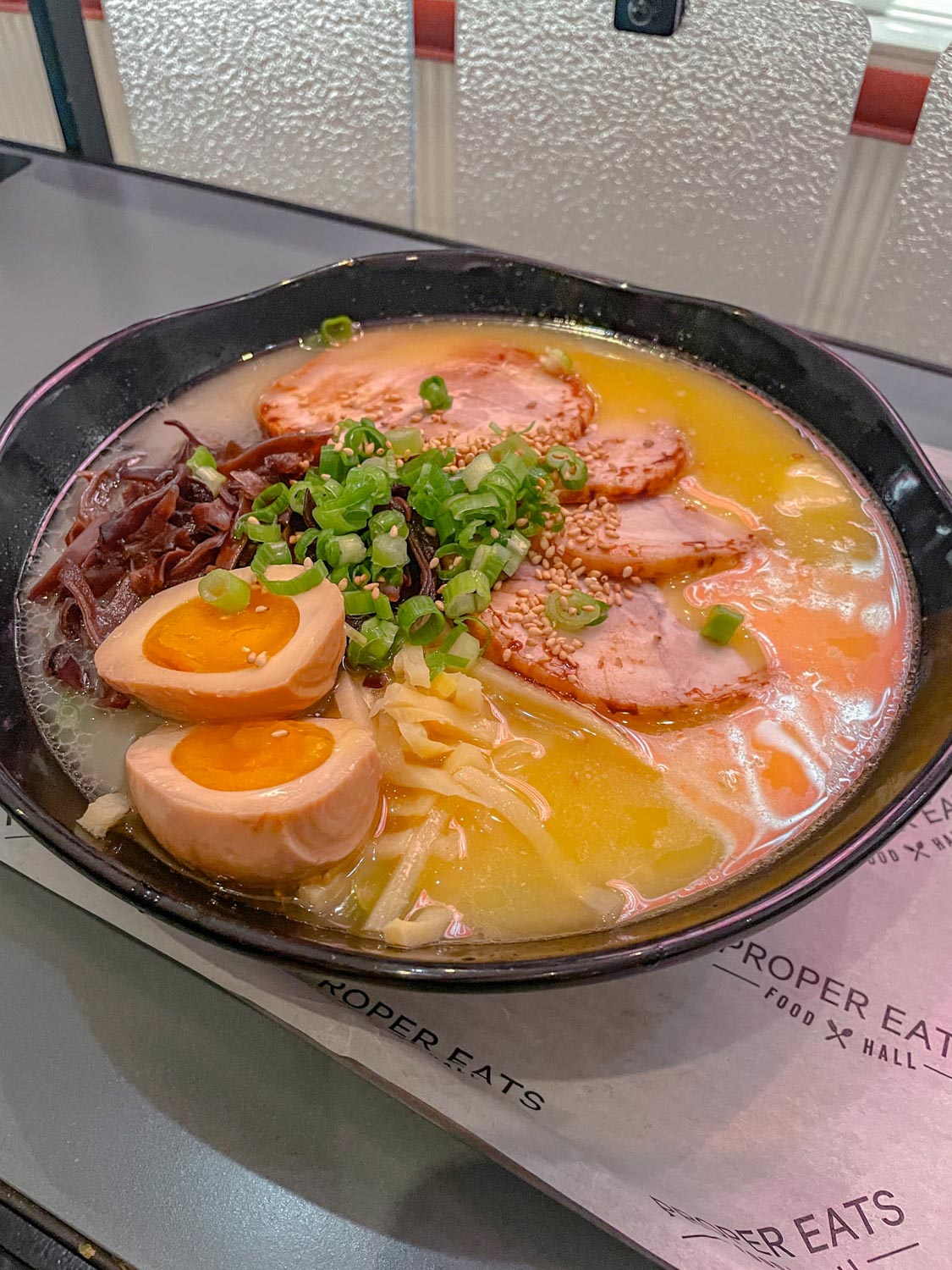 A bowl of ramen.