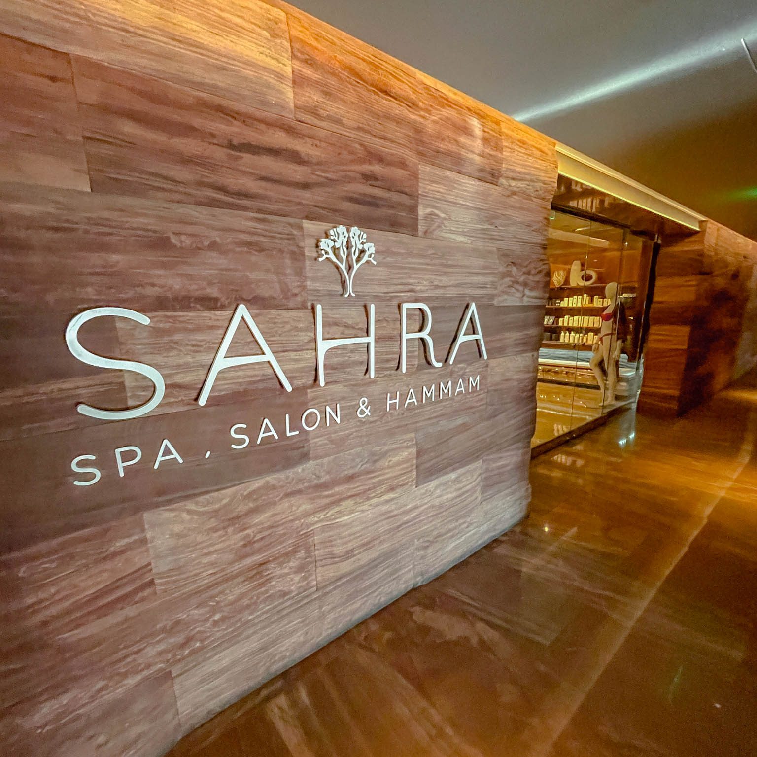The entrance of Sahra spa in Las Vegas.