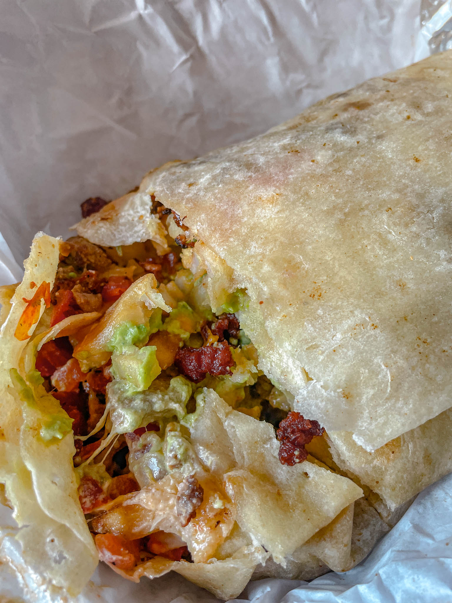 Delicious burrito.