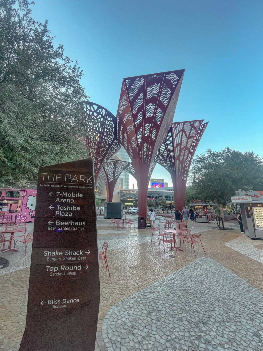 The Park area at Park MGM Las Vegas.