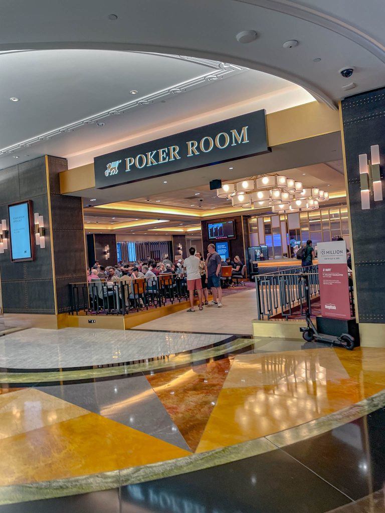 The entrance of the Poker Room in The Venetian, Las Vegas.