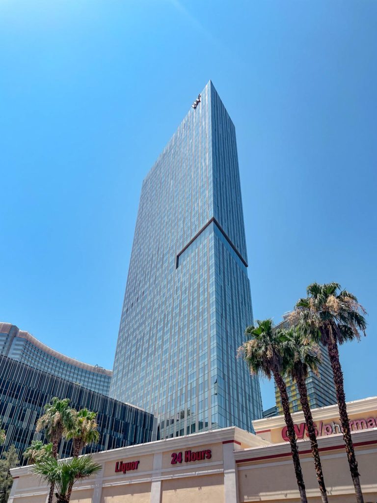 Waldorf Astoria Las Vegas hotel building.