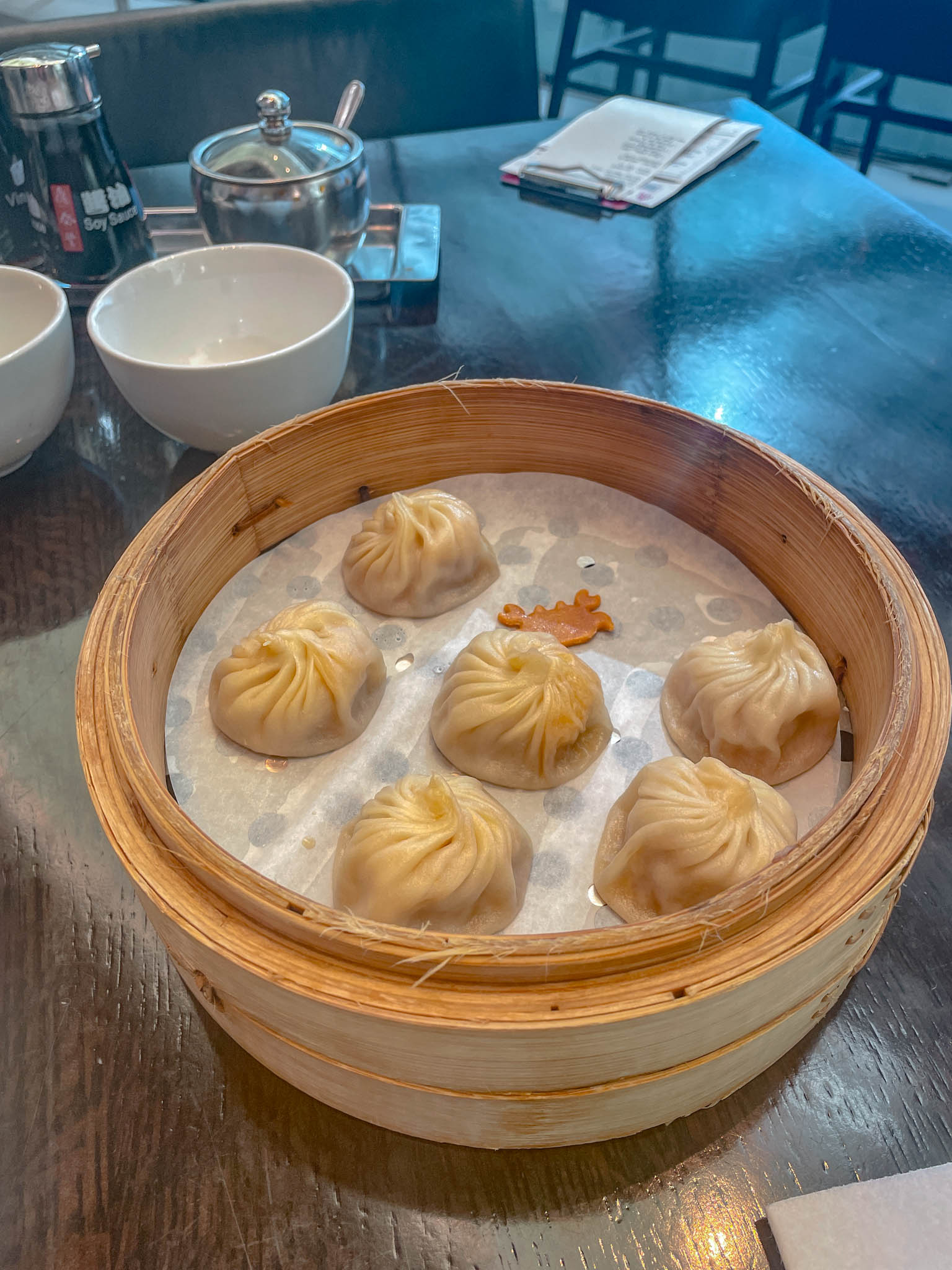 A serving of xiaolongbao.
