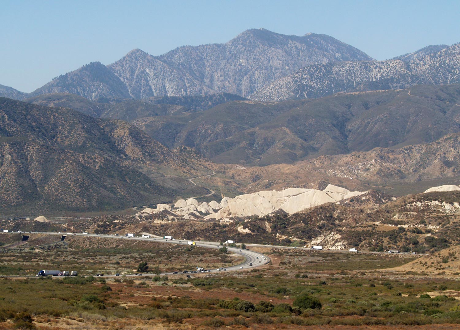 Mormon Rocks along Interstate 15.