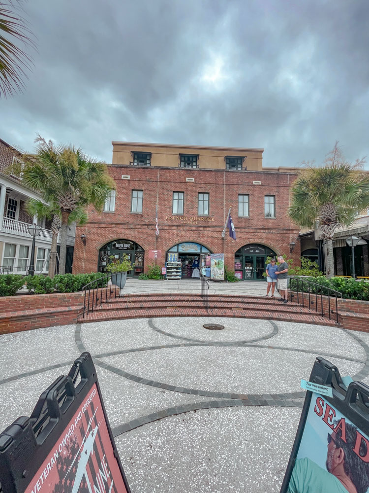 The front of a building in Charleston, South Carolina.