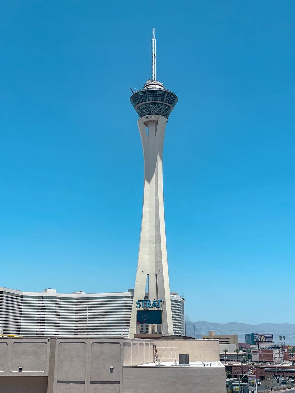 A tower observation deck in Las Vegas.