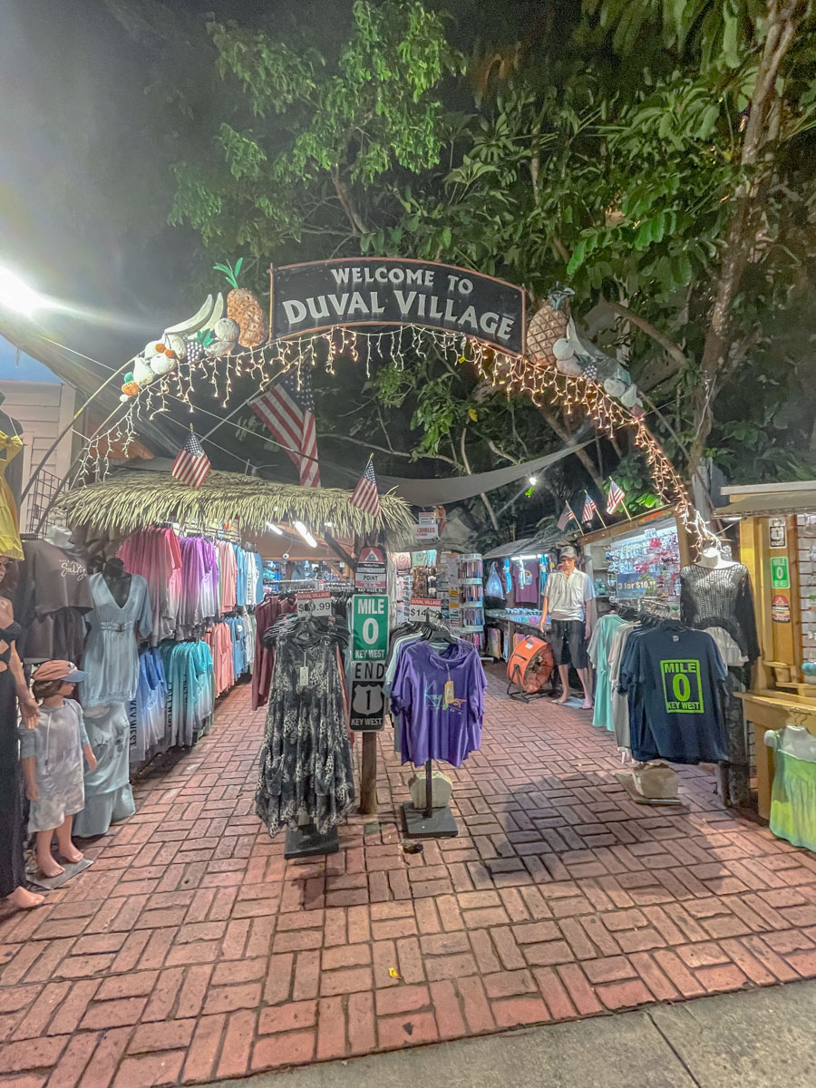 An outdoor market in Key West, Florida.