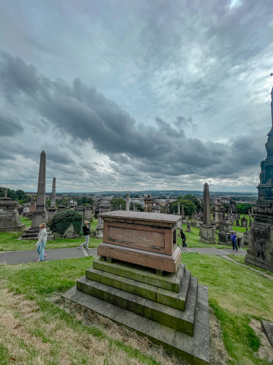 Glasgow Necropolis graveyard.