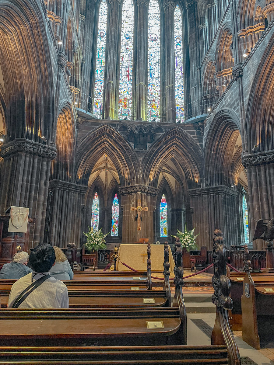 The altar of Glasgow Cathedral.
