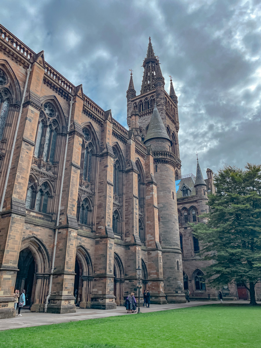 University of Glasgow courtyard.