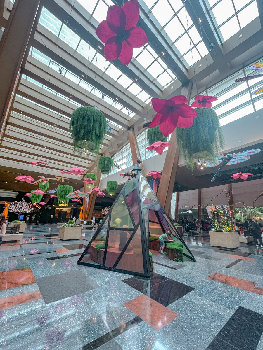 The lobby at Aria Las Vegas Review.