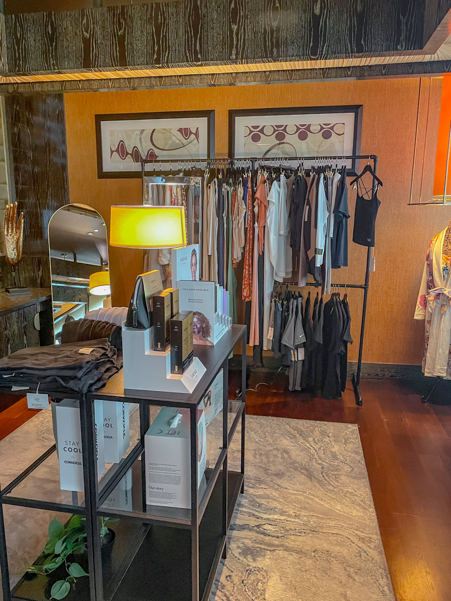 Apparel on display in Waldorf Astoria Las Vegas.